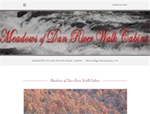 Tablet Screenshot of meadowsofdanriverwalkcabins.com